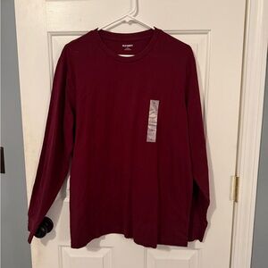 Old Navy Burgundy Crew Neck Tee